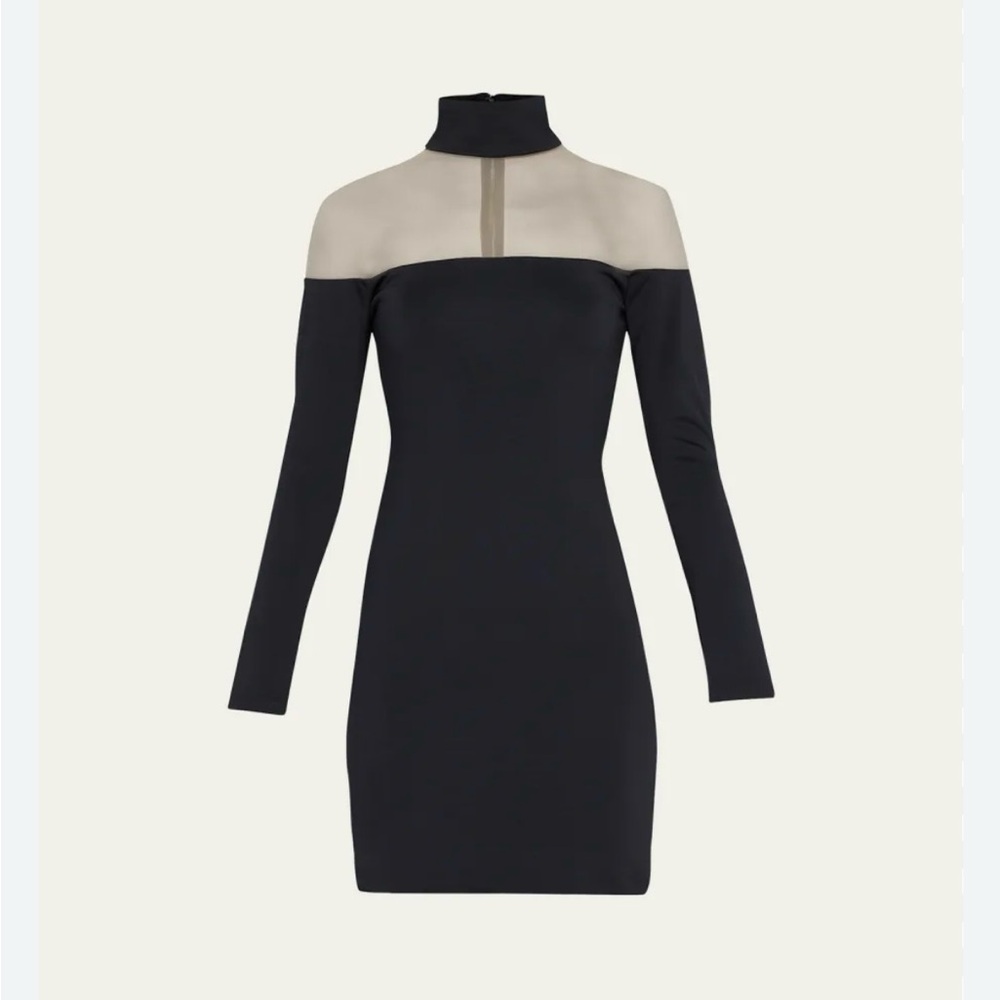 ALICE + OLIVIA NWT Zahra Sheet Turtleneck Mini Dress Size 8